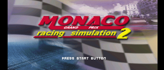 Monaco Grand Prix Racing Simulation Title Screen